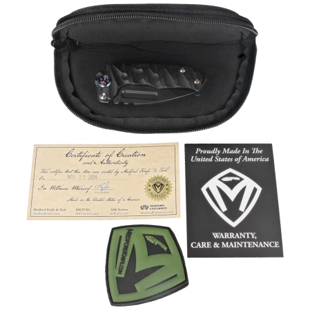 Medford Micro Praetorian T Tanto, Black DLC ''Predator'' Titanium, Flm HW, Brsh/Flm Clip, Black DLC S45VN by Greg Medford (MK0084PT-30PV-TFCF-BP)