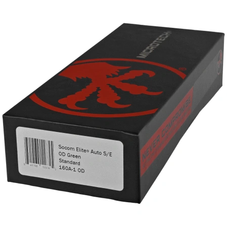 Microtech Socom Elite Auto S/E Knife OD Green Aluminum, Black M390 by Tony Marfione (160A-1OD)