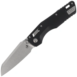 Microtech MSI Mini S/E Knife Black Fluted Aluminum, Stonewashed M390MK by Tony Marfione (210M-10FL)