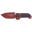 Microtech LUDT Gen III T/E Knife Weathered Crimson Aluminum, Weathered Crimson M390MK by Tony Marfione (1136-1WCM)