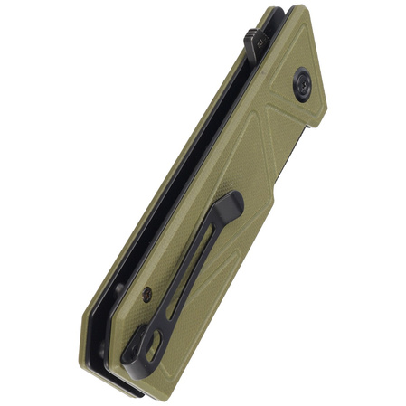 Nóż składany Kubey Avenger Outdoor Green G10, Blackwashed D2 (KU104F)