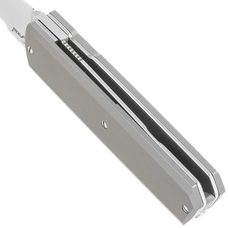 Nóż składany Maserin Silver 410/T Grey Titanium, Satin Elmax by Bruno Bruna