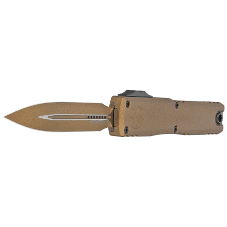 Nóż automatyczny OTF Microtech Ultratech Gen III ZBP D/E Cerakote Burnt Bronze Aluminium, Cerakote Burnt Bronze M390MK by Tony Marfione (1122-1UB-C19Z4)