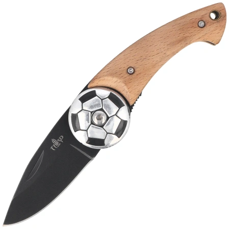 Third Decor Habitat Football Knife Beech Wood, Black 420 (N117N)