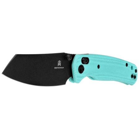 Nóż składany Bestechman Cicada's Wing Light Blue G10, Black PVD 10Cr15MoV (BMK06J)