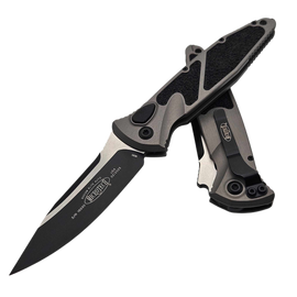Nóż automatyczny Microtech Socom Elite Auto S/E Natural Clear Aluminium, Black M390 by Tony Marfione (160A-1NC)
