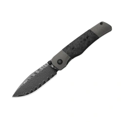 Nóż składany Kizer Coywolf Gray Titanium / Black Carbon Fiber, Acid-Washed Damascus by Derek Sharon (Ki3685A1)