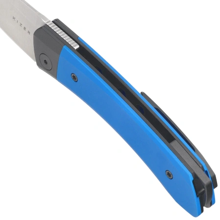 Nóż składany Kizer Mini MoMo Black-Blue Aluminum, Satin 154CM by Vladimir Legachev (V3663C1)