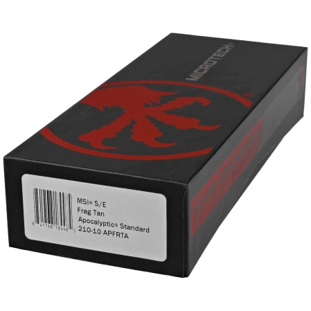 Microtech MSI S/E Knife Tan Frag Aluminum, Apocalyptic M390MK by Tony Marfione (210-10APFRTA)