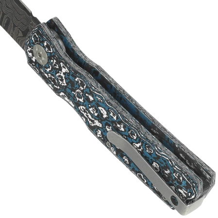 Nóż składany Maserin Power 502/DM Frost Fat Carbon, MagnaCut Damascus by Sergio Consoli