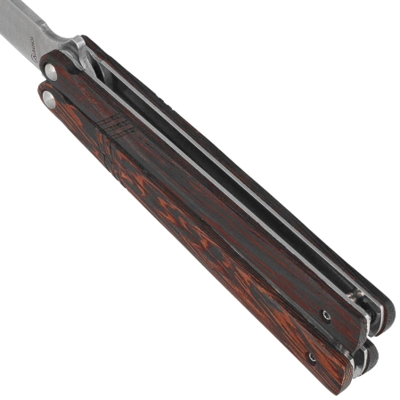 Martinez Albainox Balisong Knife Fine Wood, Satin 3Cr13Mov (02254)