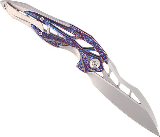 WeKnife Arrakis LE Gray / Flamed Titanium, Hand Rubbed Satin Vanax by Elijah Isham (906K)