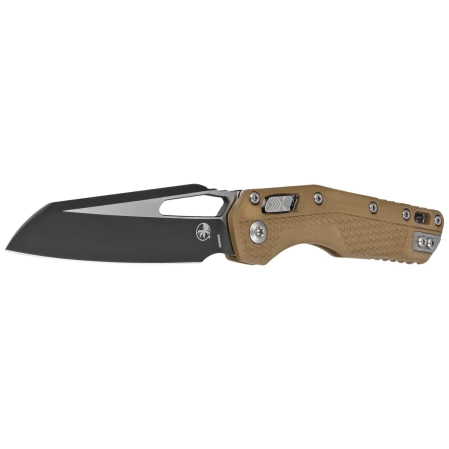 Microtech MSI S/E Ram-Lok Dark Earth Tri-Grip Polymer, Black/Bead Blasted M390MK by Tony Marfione (210T-1PMDE)
