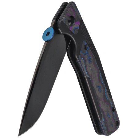 Nóż składany Kizer Sable Chief Black Titanium / Camo Carbon Damtanium, Polished DLC Ultra K390 by Jonathan Styles (Ki3745A1)