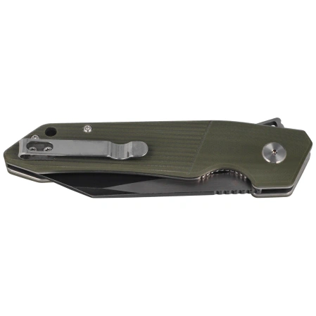 Bestech Barracuda Green G10, Black Stonewashed/Satin D2 knife (BG15B-2)