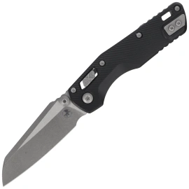 Microtech MSI Mini S/E Knife Black Fluted Aluminum, Apocalyptic M390MK by Tony Marfione (210M-10APFL)