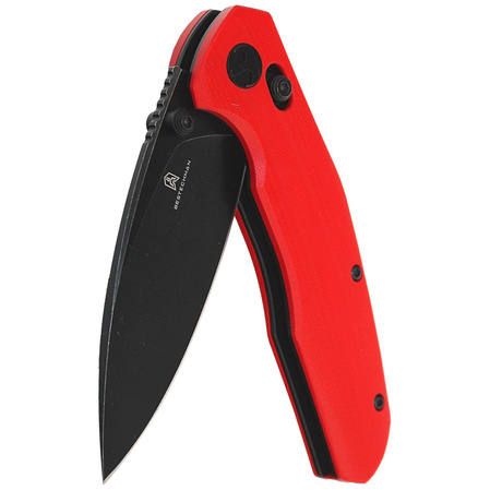 Bestechman Knife Ronan Red G10, Black Titanized Stonewashed 14C28N (BMK02J)
