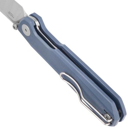 Bestechman Curvee Knife Blue G10, Stonewashed/Satin AEB-L by Ostap Hel (BMK20C)