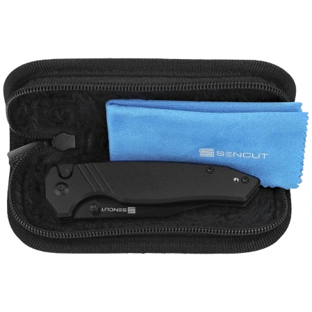 Nóż składany Sencut Selkyris Black Aluminium, Black D2 (S25068-1)