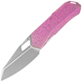 Remette RT-Woodpecker Knife Crystal Purple Titanium, Hand Grinding Pearlescent M390 (RTWP-IP)