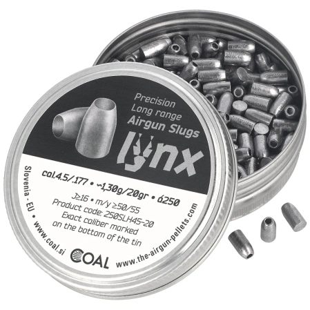 Coal Lynx HP Slugs 20 4.5 mm, 300 pcs 1.29 g / 20.00 gr (250SLH45-20)