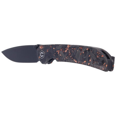 Nóż składany Civivi Imperium Shredded Carbon Fiber / Copper Shred, Black Stonewashed Nitro-V (C2106C)