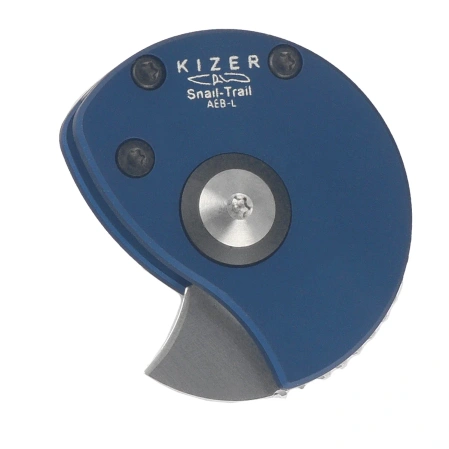 Kizer Snail-Trail Knife Blue Aluminum, Satin AEB-L by Caleb Waldman (V2757A2)