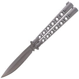 Nóż motylek Martinez Albainox Balisong Steel, Satin Finish (02109)