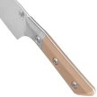 Microtech Santoku 6'' Kitchen Knife Titanium Bolster/Coyote G10, Stonewashed M390MK (3200B-10CE)