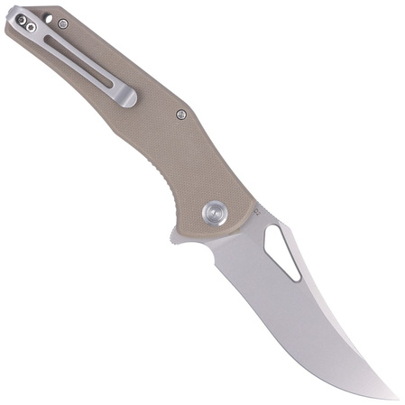 Kubey Phemius KU149B Knife Tan G10, Bead Blasted D2