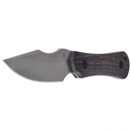 Kizer Bone Knife Black Stabilized Wood, Stonewashed AEB-L by Maverick Customs (1122A4)