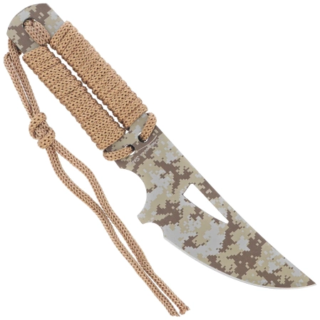 Martinez Albainox Coyote Camo Strung Knife, Arid Camo 3Cr13MoV (32415)