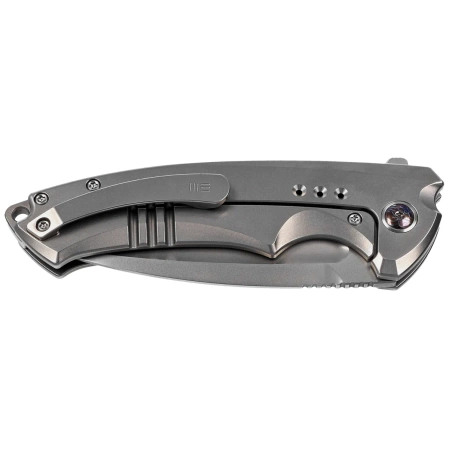 WE Knife Nexusia LE No ???/155 Bead Blasted Titanium, Bead Blasted CPM 20CV (WE22044-4)