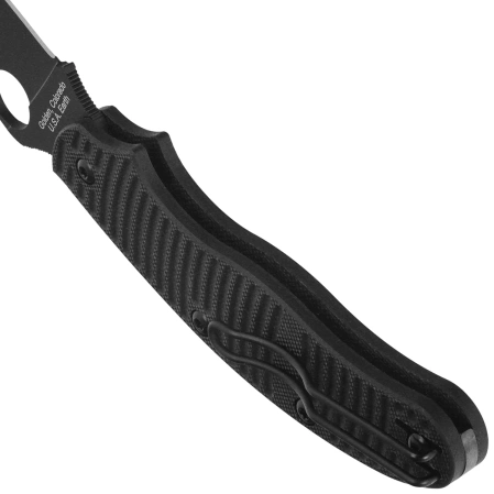 Nóż składany Spyderco UK Penknife Salt Black G10, Black DLC MagnaCut by Sal Glesser (C94GMCBKP)