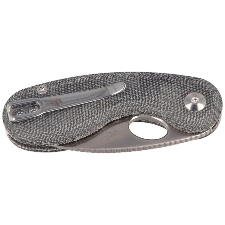 Kizer Microbe Knife Black Norplex UltreX Micarta, Satin 14C28N by Maksim Epifantsev (V2742A2)