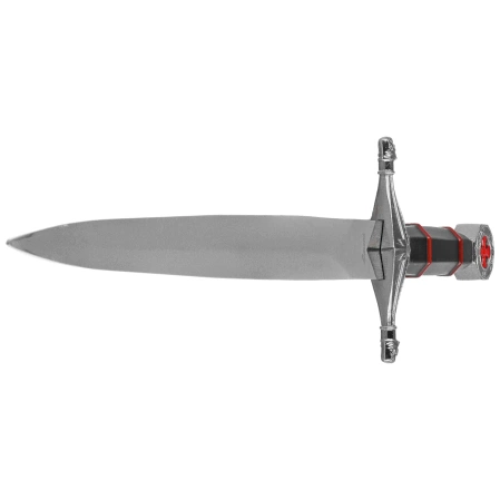 Decor Habitat Templar Dagger Black/Red ABS, Satin (10762)