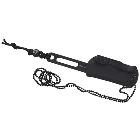 Nóż na szyję CIVIVI Minimis Neck Knife, Black Stonewashed by Ostap Hel (C20026-1)