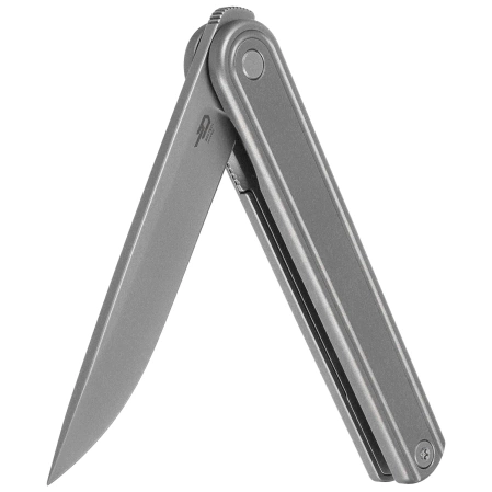 Nóż składany Bestech Ink Silver Titanium, Sandblasted / Stonewashed MagnaCut by Denis Simonutti (BT2502A)