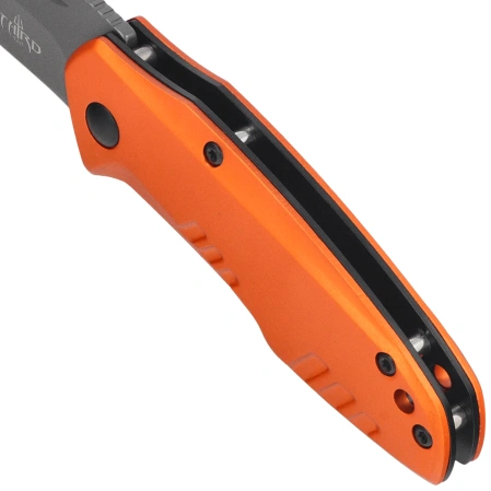 Nóż składany Third Decor Habitat N83O Orange Anodized Aluminum, Titanium Gray Coated 420 (TH-N83O)