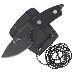 Herbertz CJH Neck Knife Black G10, Black Stonewashed 420 (10000345)