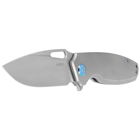 Kubey Tityus Knife Gray Titanium, Bead Blasted 14C28N (KB360A)