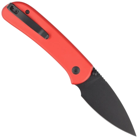 Civivi Qubit Red Aluminum, Black Stonewashed 14C28N knife (C22030E-2)