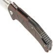 Nóż składany Fox Chronos Bronze Aluminum Knife, Black HW, Satin MagnaCut by Stefan Merk (FX-552 ALBR)