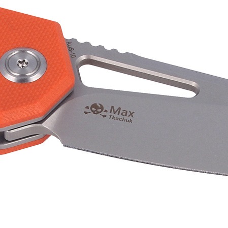 Nóż składany Kubey Knife New Vagrant Orange G10, Sandblast AUS-10 (KU291D)