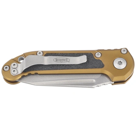 Nóż automatyczny Microtech LUDT Gen III T/E Tan Aluminium, Apocalyptic M390MK by Tony Marfione (1136-10APTA)