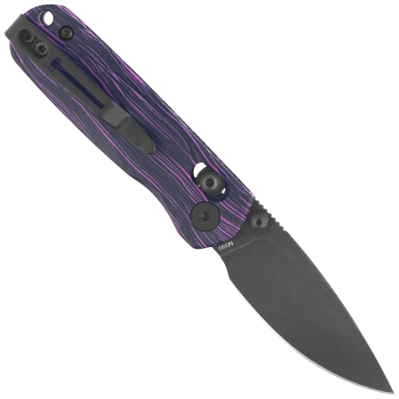 Bestechman Sprite Knife Black-Purple G10, Black Stonewashed M390 (BMK21E)