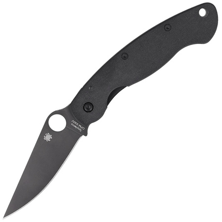 Spyderco Military G-10 Black/Black Blade Knife (C36GPBK)