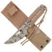 Martinez Albainox Coyote Camo Strung Knife, Arid Camo 3Cr13MoV (32415)