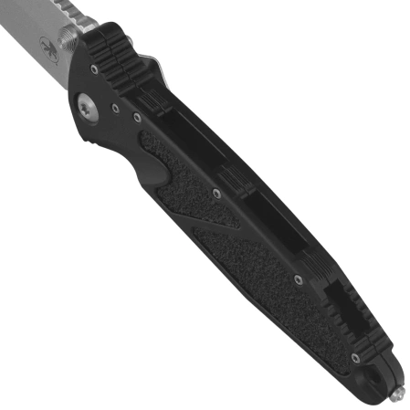 Nóż składany Microtech Socom Elite Warcom S/E-M Signature Black Aluminum, Stonewashed M390MK by Tony Marfione (259-10S)