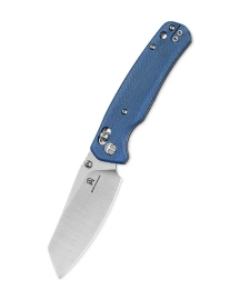 Bestechman Cicada's Wing Knife Blue Micarta, Satin 10Cr15MoV (BMK06-M-1)